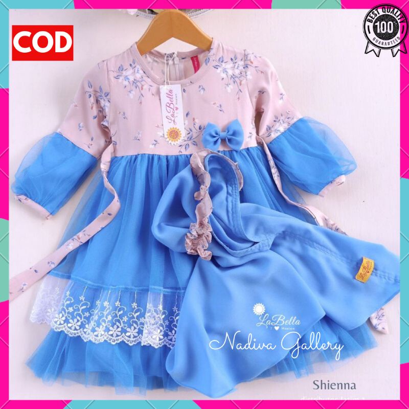 (3 - 24 Bulan) BANYAK WARNA GAMIS ANAK BAYI BALITA PEREMPUAN PUTIH CANTIK BARU ILAYYA SHIENNA SET JI