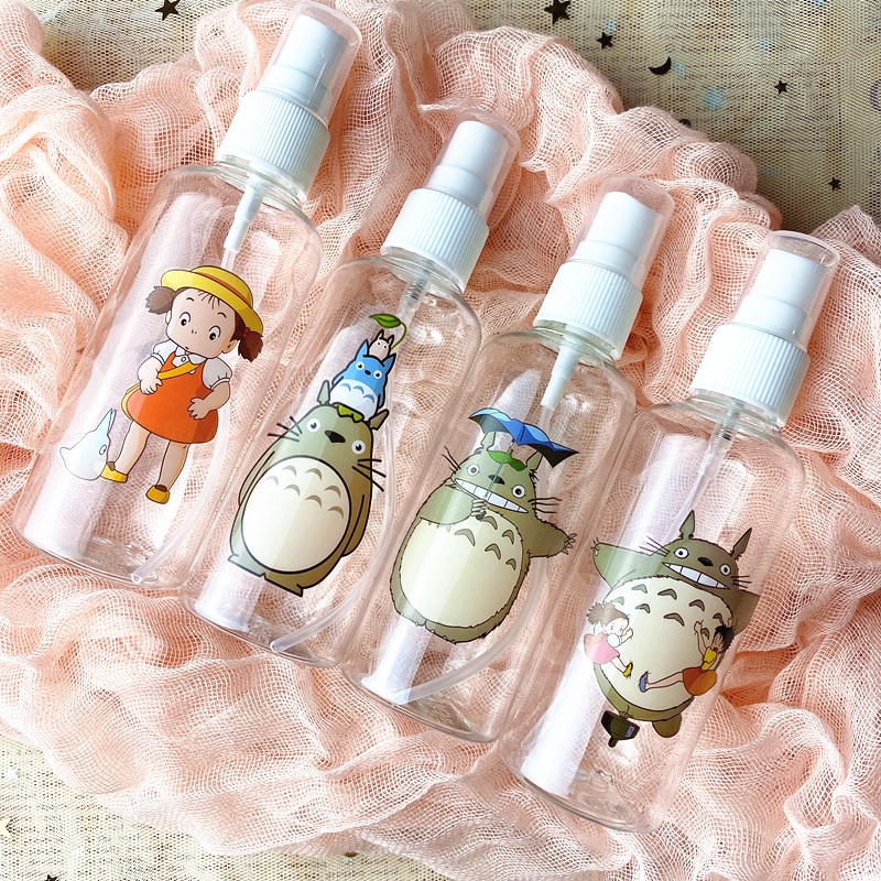 We Flower 50ML/100ML Plastic Cartoon Spray Bottle XO Kitty Winnie Rabbit Portable Travel Size Bottles Container