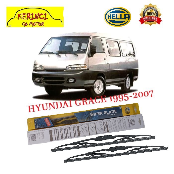 WIPER HYUNDAI GRACE 1995-2007 HELLA PREMIUM 18&quot; &amp; 18&quot; SEPASANG