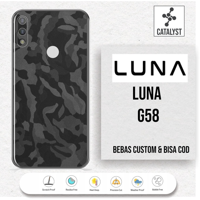(Buy 1 Get 2) Garskin Skin LUNA G58 - KODE -39EH Bisa Custom - Sticker Case
