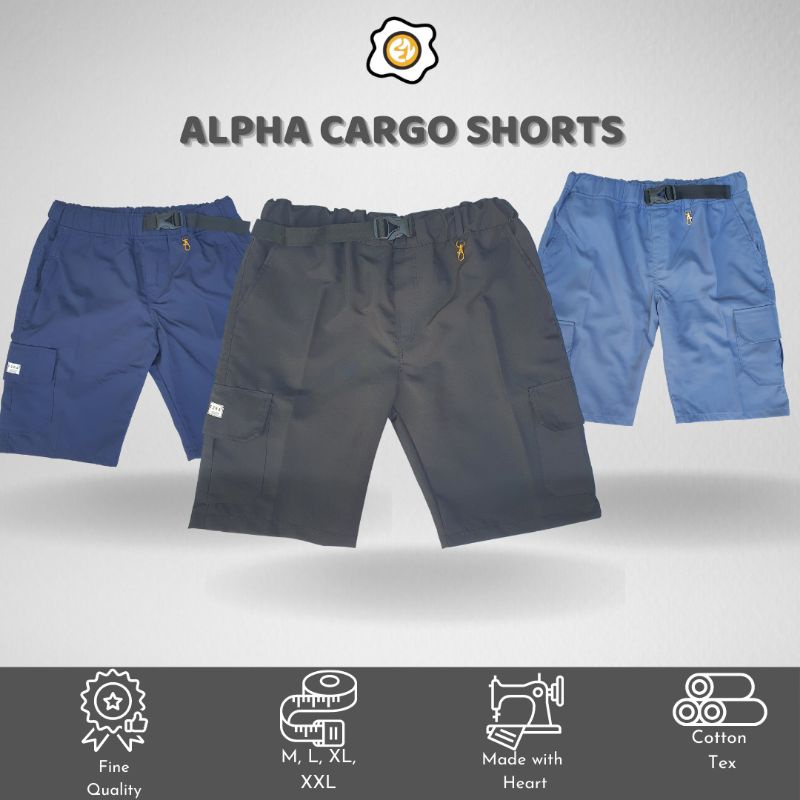 Ezra Alpha Cargo Short Pants - Celana Cargo Pendek Pria Dewasa