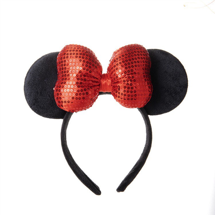 Bando Mickey Mouse Minnie bando aksesoris rambut pita Impor Premium