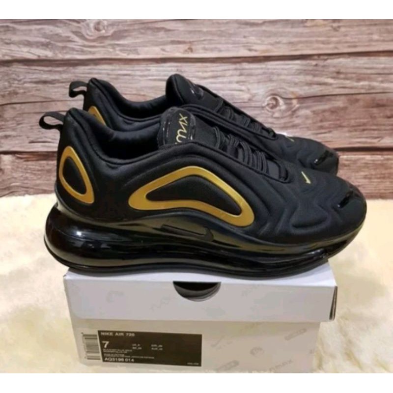 NIKE AIR MAX 720 BLACK GOLD PREMIUM QUALITY