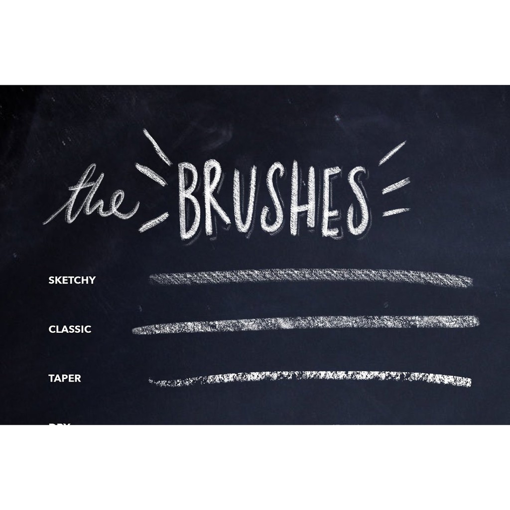 Procreate Brush - Ian Barnard Chalk Dust Brush &amp; Blackboard for Procreate