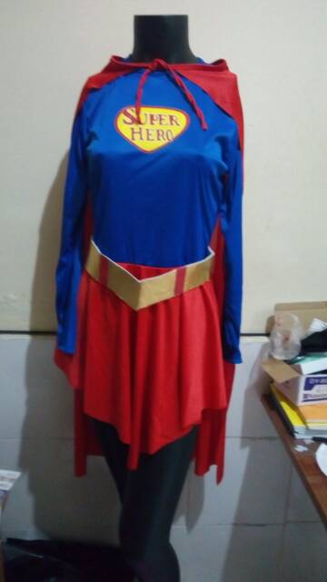 Kostum halloween superhero girl woman all size