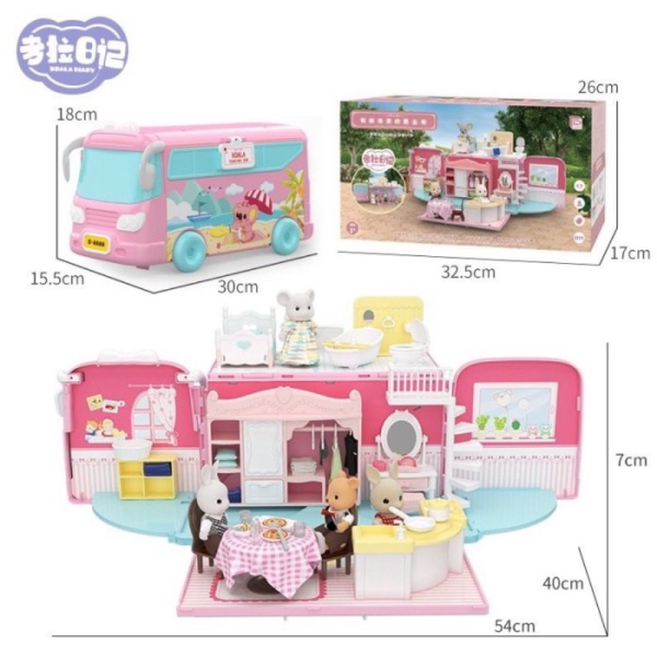 

Doll House Bus tour - Pretend Toys - Koala Diary House - Koala Bus - Tour Bus Berkualitas