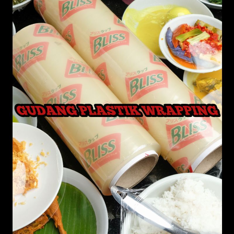 PLASTIK WRAPPING FOOD GRADE MAKANAN 25 CM 30 CM 35 CM 40 CM 45 CM STRETCH FILM PLASTIC WRAP WRAPING 