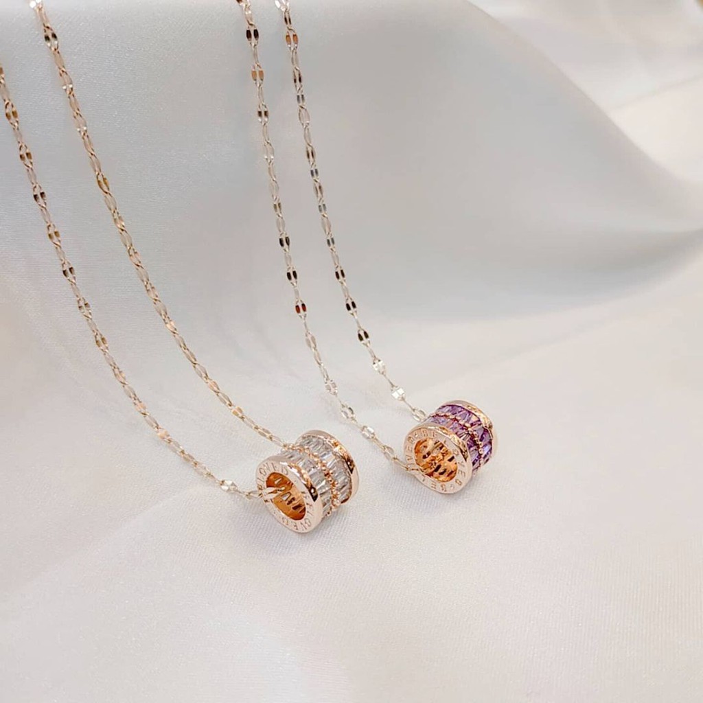 Kalung Wanita Fashion Korea Rose Gold Kalung Impor Ori Titanium Anti Karat KT312