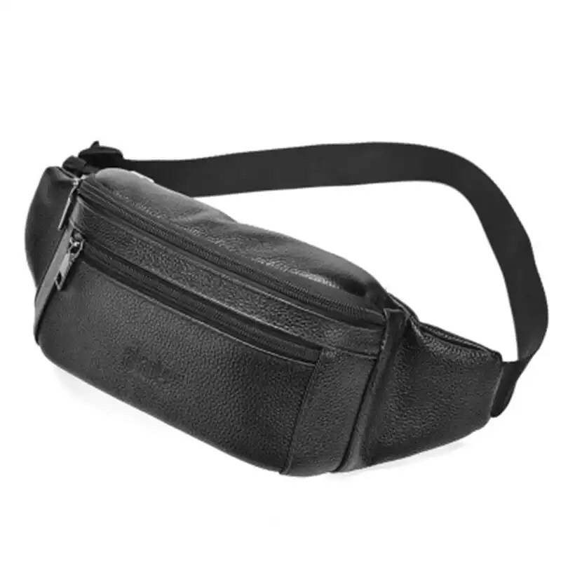 TAS PINGGANG KULIT ASLI TAS PRIA KULIT ASLI WAIST BAG KULIT WAIST BAG KULIT TAS SEPEDA TAS KULIT