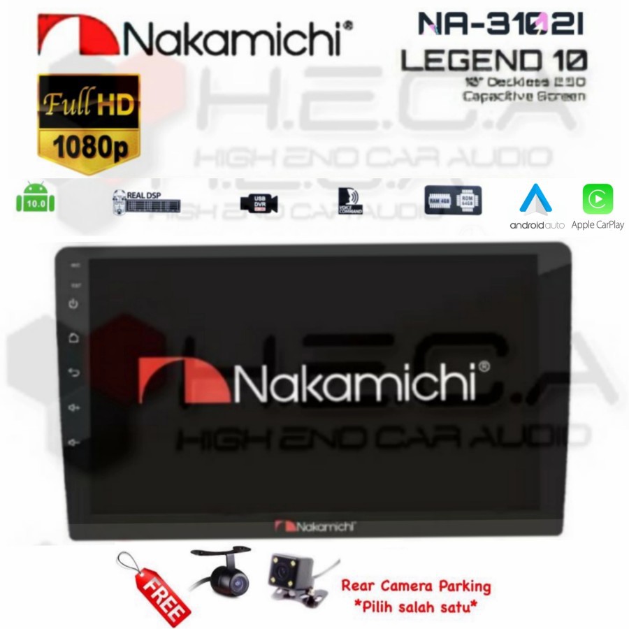 NAKAMICHI NA-3102i LEGEND 10 inch Android 10" Head Unit 2Din DSP + Cam