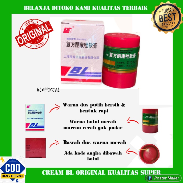 SALEP BL ORIGINAL 100% | CREAM BL ASLI SALEP KULIT AMPUH