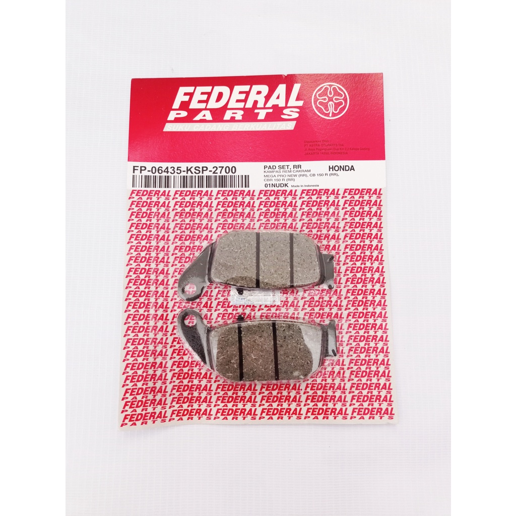 KAMPAS REM FP-06435-KSP-2700 FEDERAL ORIGINAL KAMPAS REM MEGA PRO,CB150R,CBR 150 R MURAH