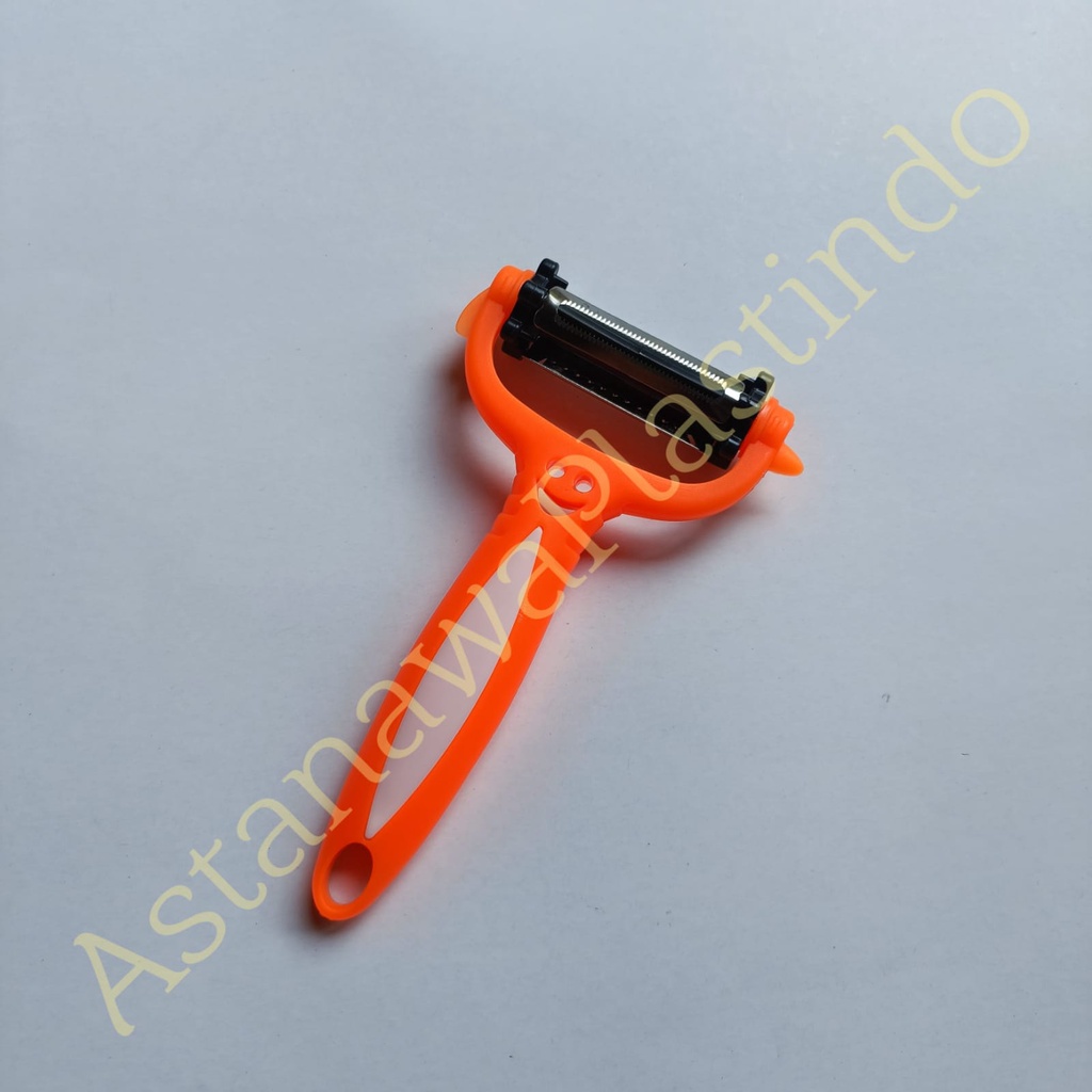 Peeler 3 in 1 roto multifungsi pengupas buah sayur serbaguna gagang plastik