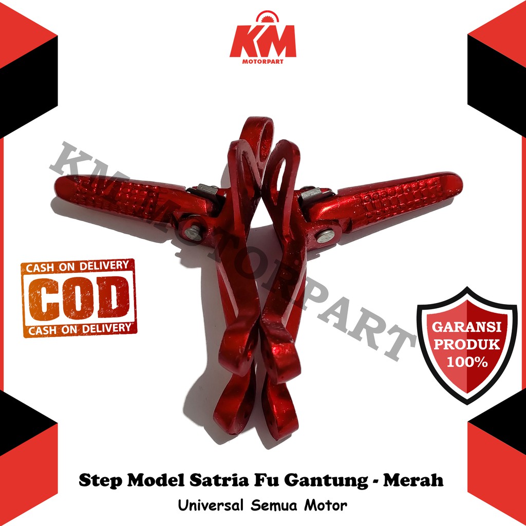 Pijakan Kaki Motor FootStep Gantung Model Fu Foot Step Belakang Power Fu Sepasang Universal Motor