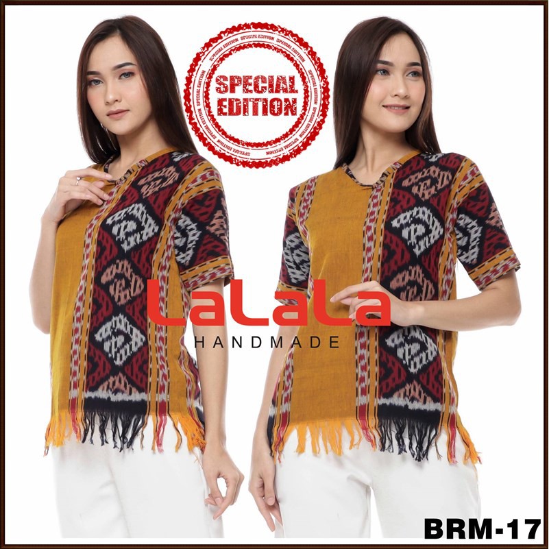 Blouse Tenun Ikat Asli Tradisional Kerajinan Tangan Nusantara