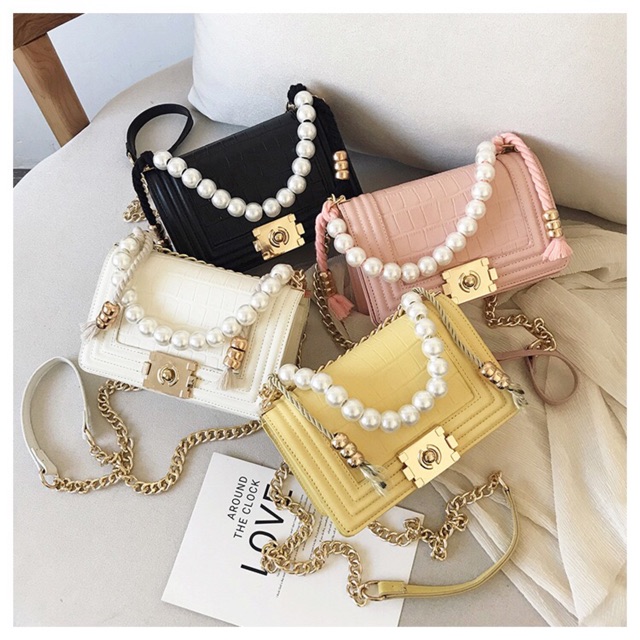 LADIESBAG - TAS SELEMPANG MUTIARA WANITA CEWEK IMPORT BAG MURAH KONDANGAN HANDBAG LB - 705