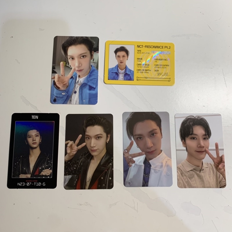 NCT 2020 WayV Ten resonance part 1 past kolbuk collection book arrival access card departure id card
