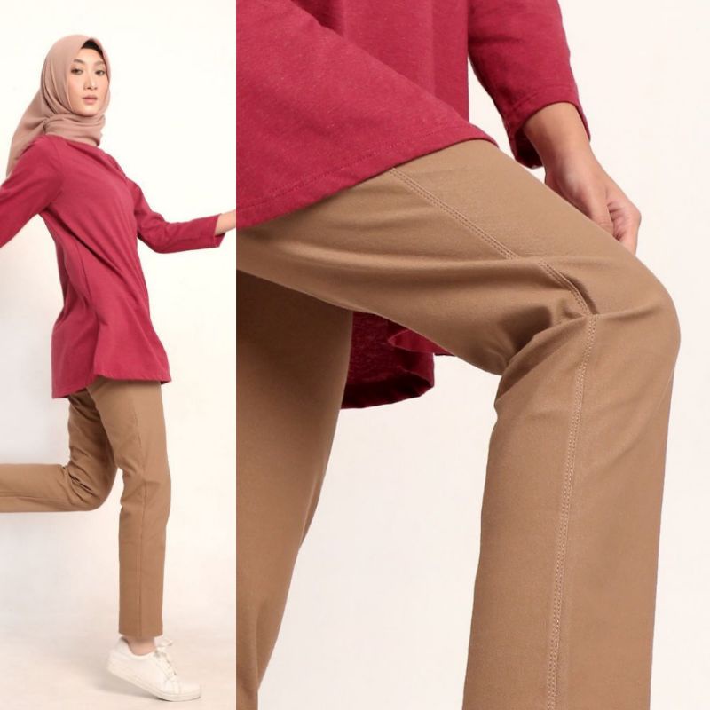 DAUKY CELANA PANJANG WANITA STRIGHT FIT STRECHT ELASTIS