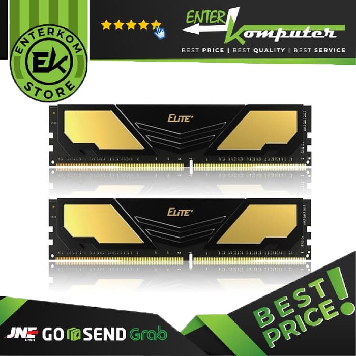 Team Elite Plus Black DDR4 PC25600 Dual Channel 16GB / RAM 16GB