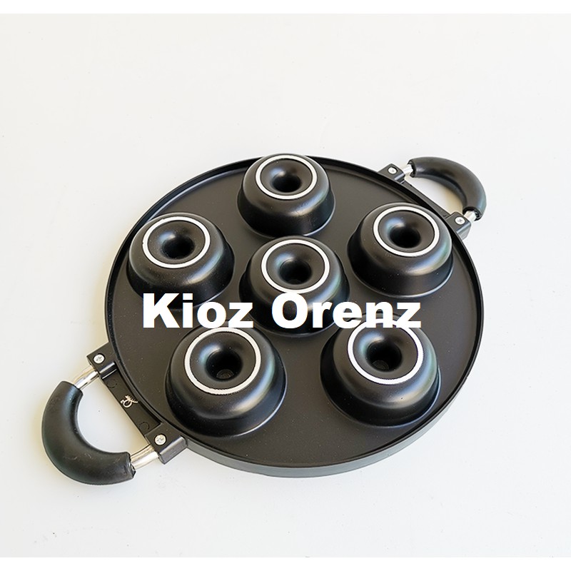CETAKAN DONAT Q2 8504 Donut Maker 6 Lubang Q2-8504 Snack Maker Donut Cake Pan 28cm Teflon