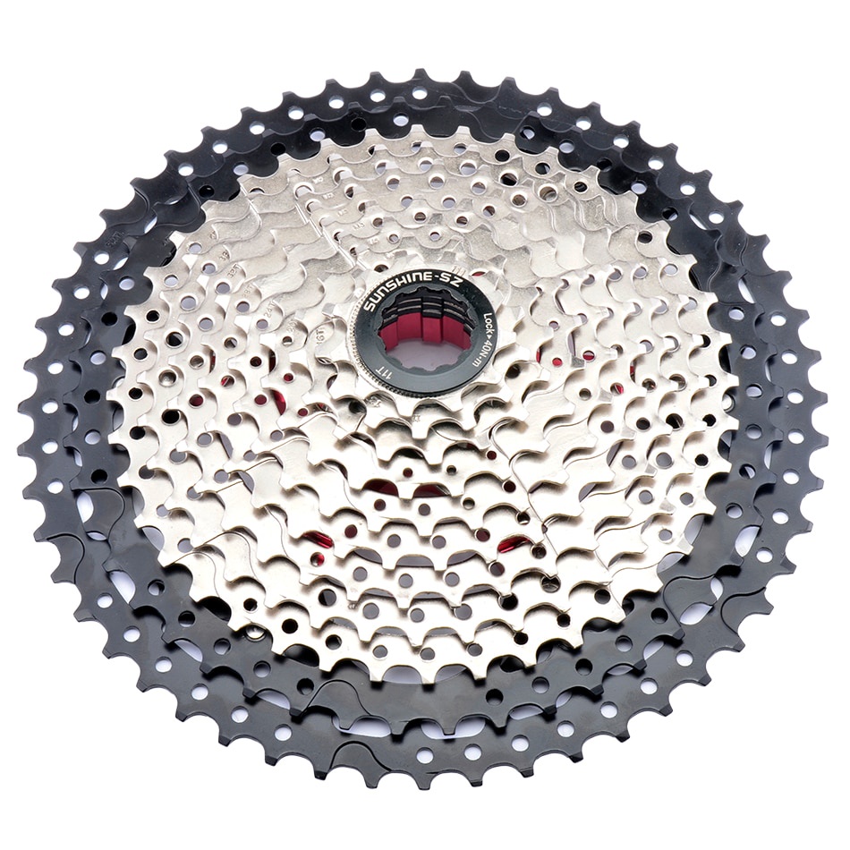 SUNSHINE MTB Cassette 9/10 Speed 42/46/50 Mountain Bicycle Freewheel Sprocket For Shimano/SRAM