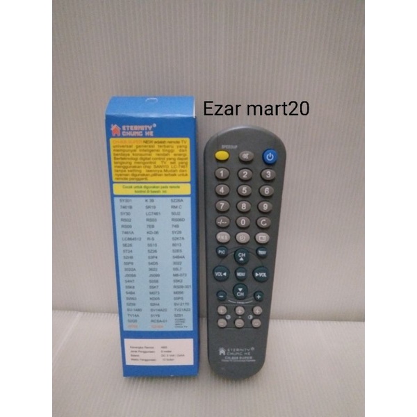 REMOTE TV MULTI TABUNG NAGOYA CH 808