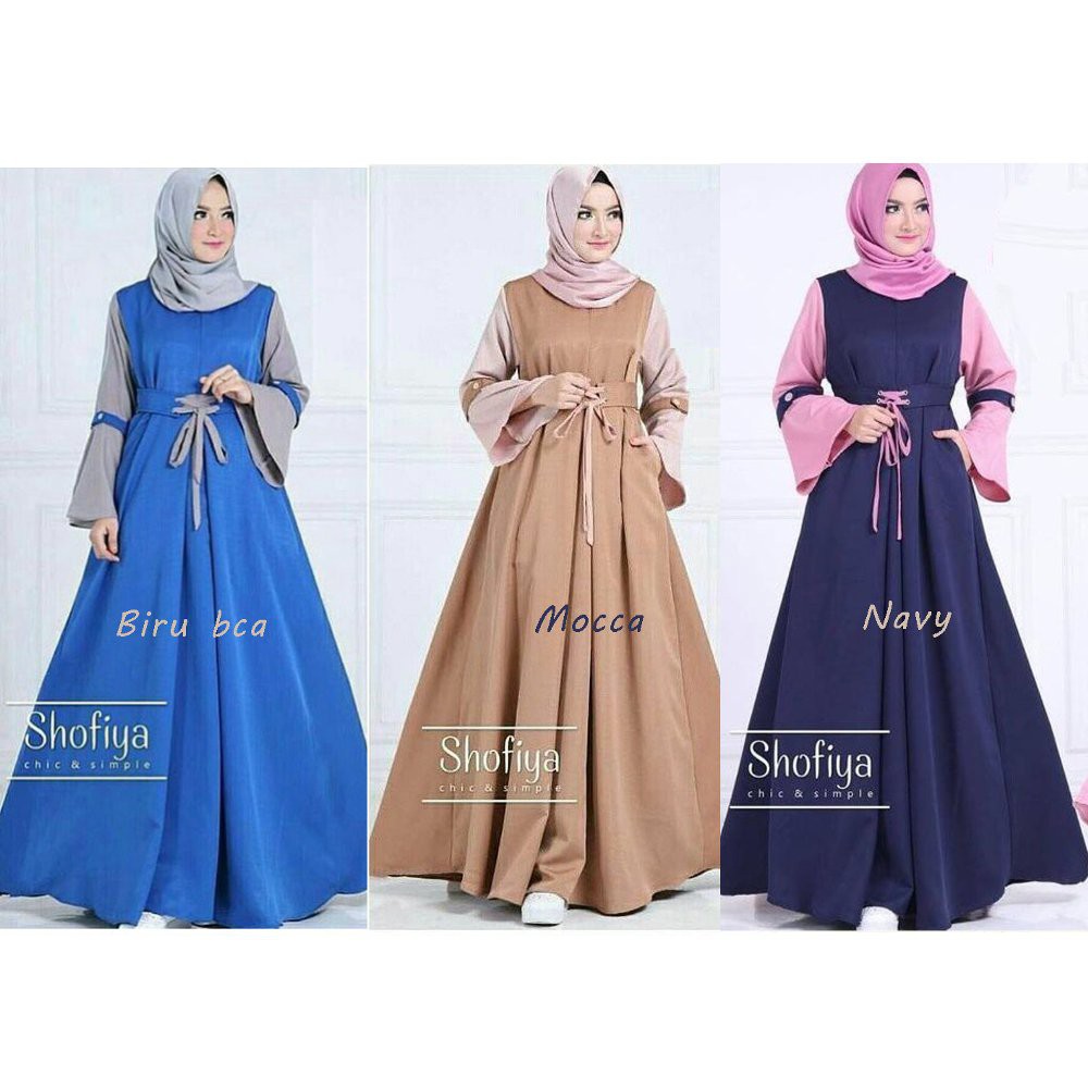 MARBELLA DRESS MAXI Promo gamis balotelli Fashion muslim Baju wanita modis /nonihijab/wickycollction-3