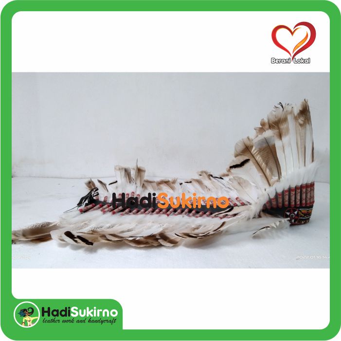 Topi Indian Topi Warbonnet Bulu Kalkun Besar