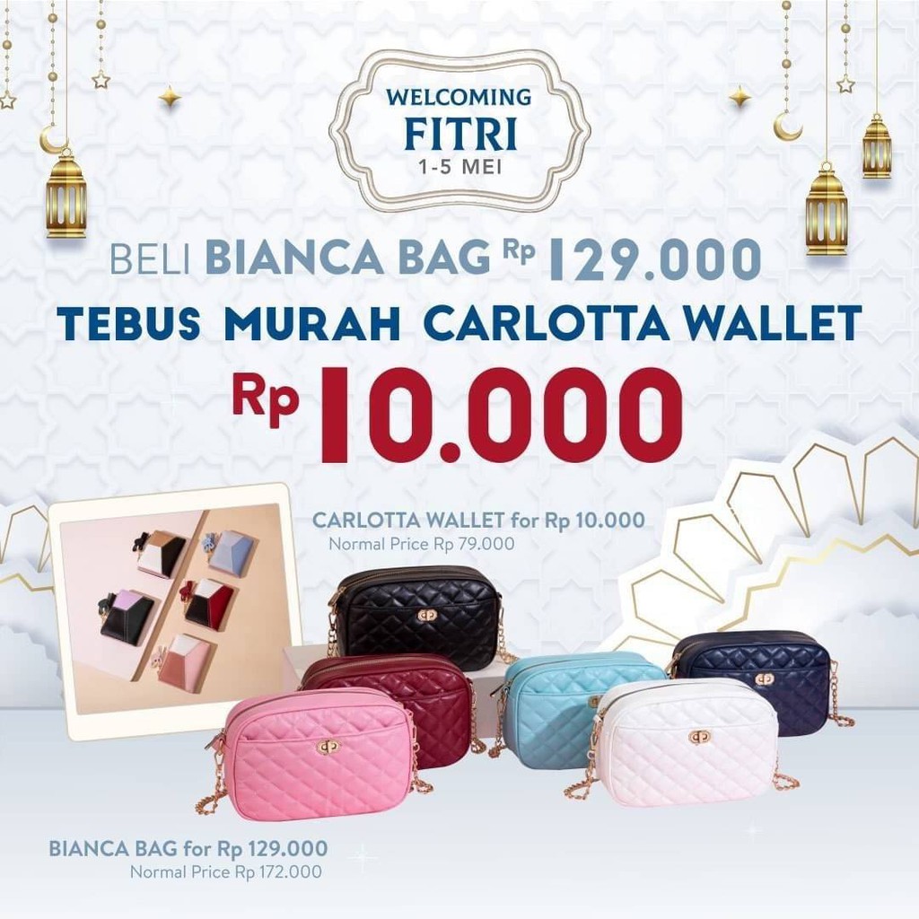 JIMS HONEY BIANCA BAG tebus Murah Carlotta Wallet Tas Selempang Wanita Jimshoney Import Korea Style