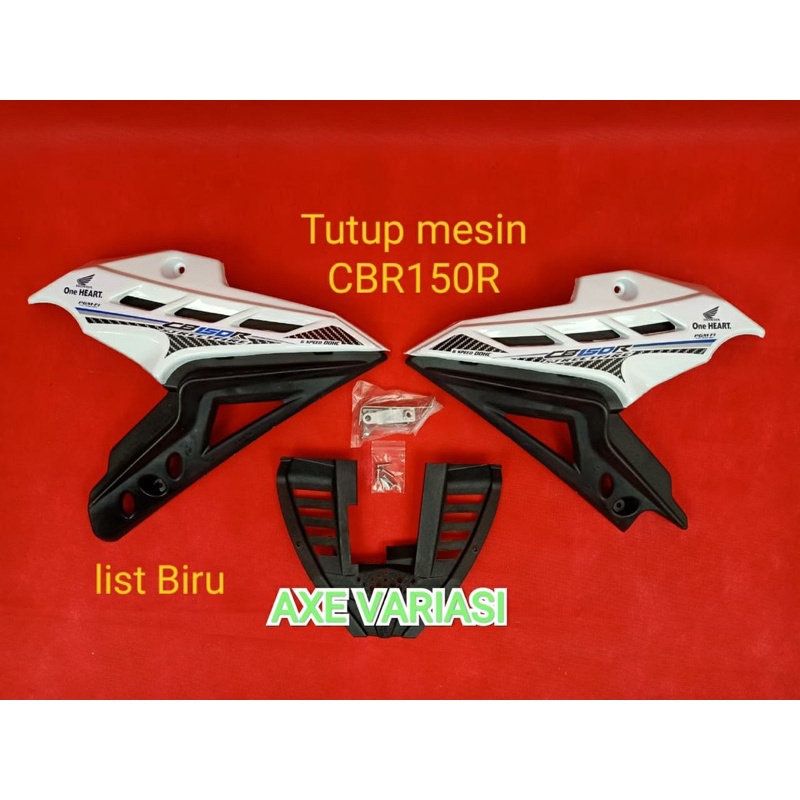 Cover Mesin CB 150R Old New Tutup Engine CB Hitam Putih Merah