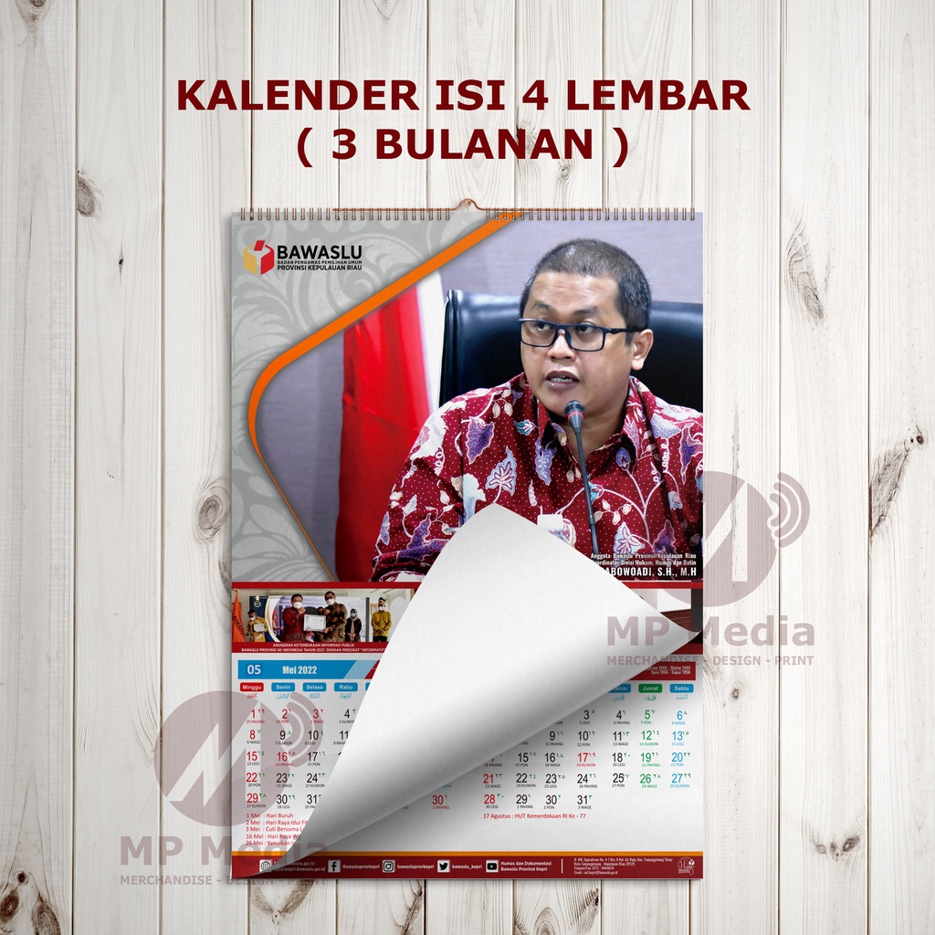 

Kalender Dinding 2023 Kalender 2023 Desain Custom isi 4 lembar finishing Ring istimewa