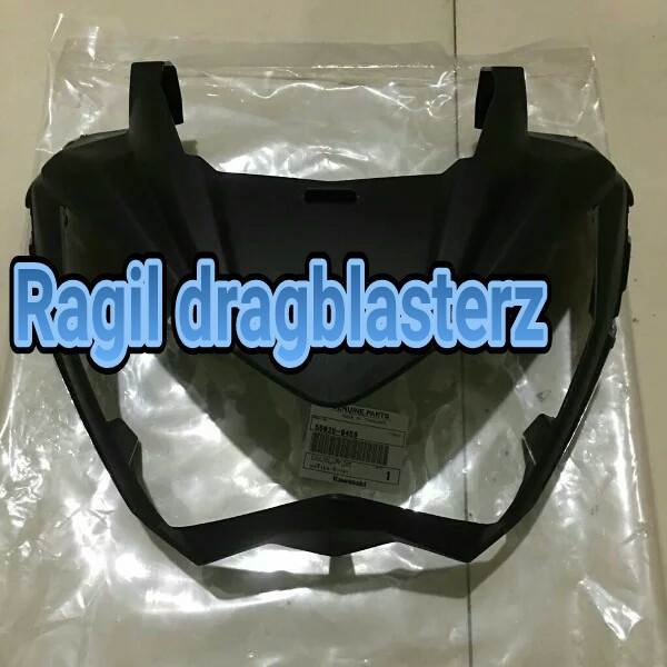 cover headlamp batok headlamp ninja z250 hitam original kawasaki