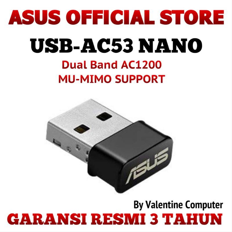 ASUS USB-AC53 MU-MIMO WI-FI ADAPTER
