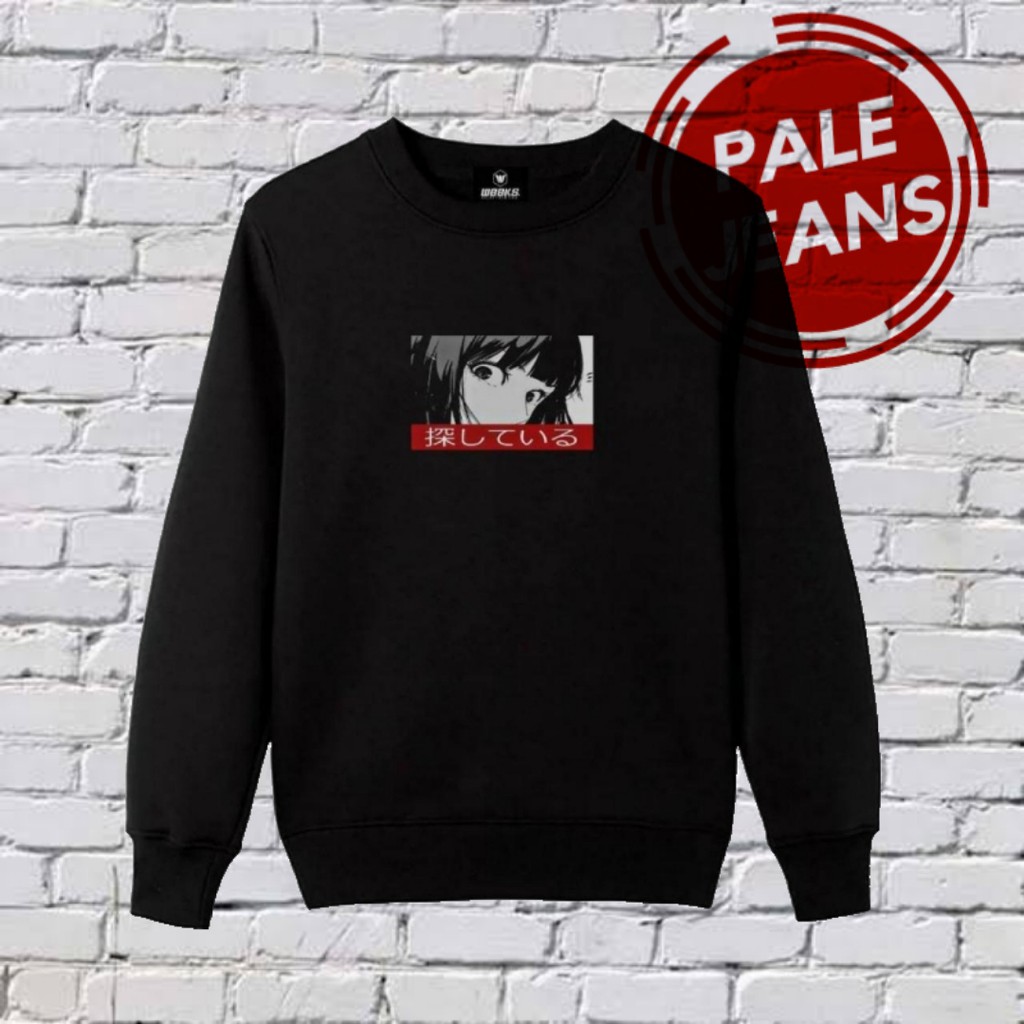 PALE JEANS Sweatshirt JAPAN EDITION / CREWNECK JPN / Sweater Oblong Jepang Original Distro Pria.-JPN7