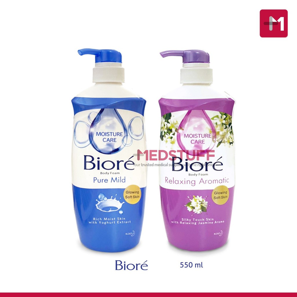 Biore Body Foam 550ml Botol Sabun Mandi Cair Sabun Biore 550ml Botol