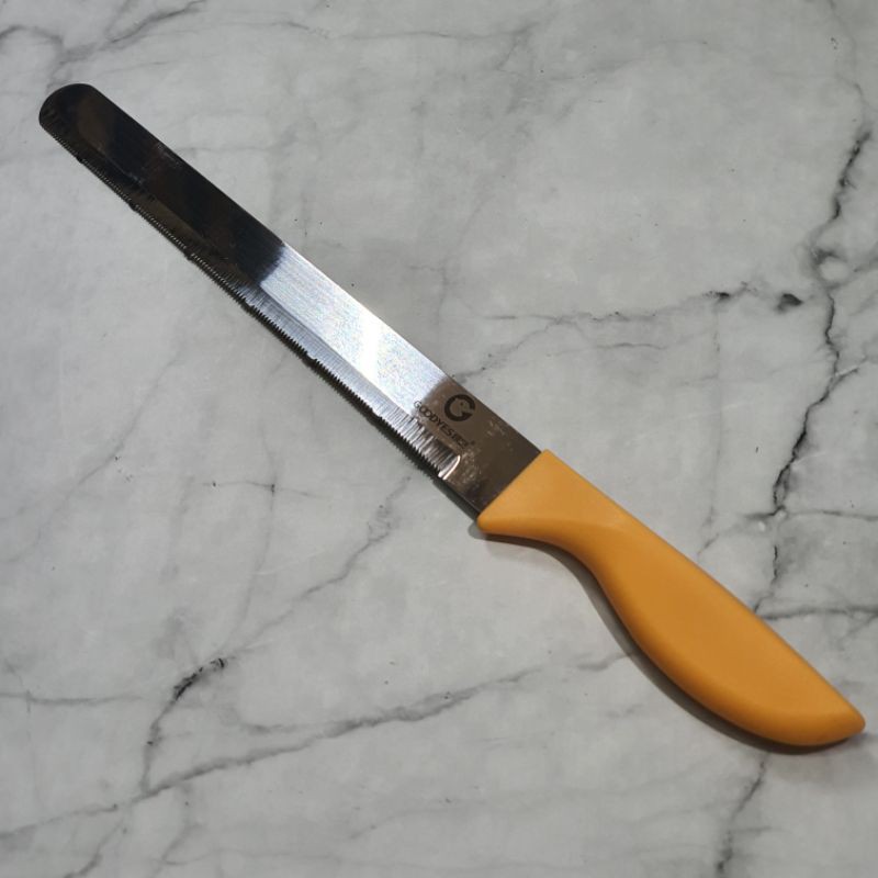 goodyes kitchen baguette bread knife with plastic handle / pisau roti gerigi