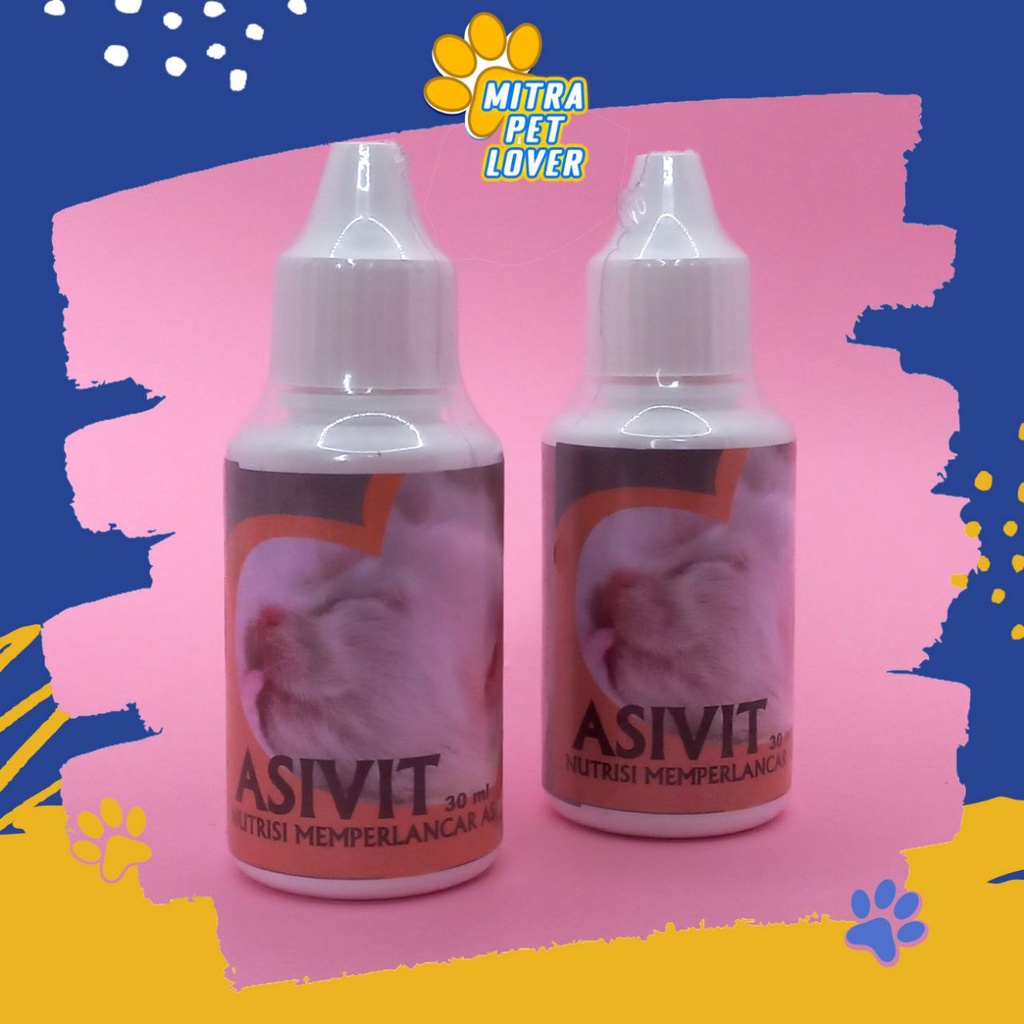 OBAT LANCAR ASI KUCING - ASIVIT CAT 30 ML ORIGINAL -  NUTRISI SUPLEMEN MEMPERLANCAR AIR SUSU KUCING CAT KITTEN DRUG AMAN SEHAT PET ANIMAL HEALTHCARE AND VETERINARY TAMASINDO OBAT KESEHATAN DAN VITAMIN TERNAK HEWAN BINATANG PELIHARAAN MITRAPETLOVER