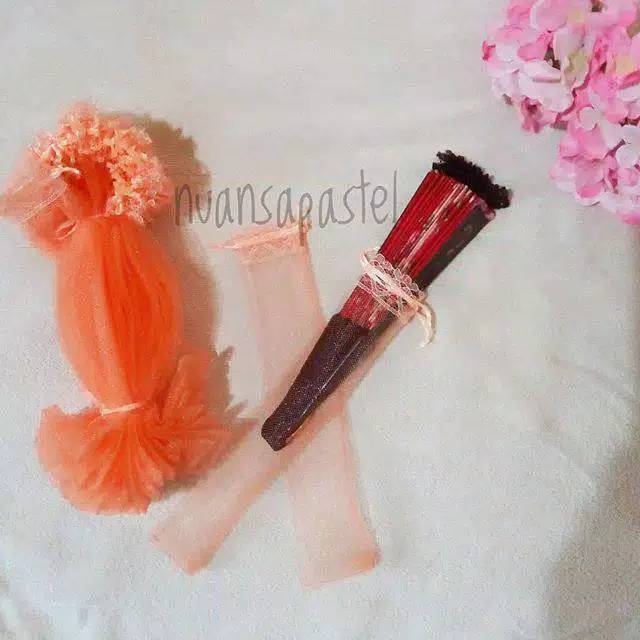 ( isi 50pcs ) KANTONG KAIN TILE PEMBUNGKUS SOUVENIR KIPAS