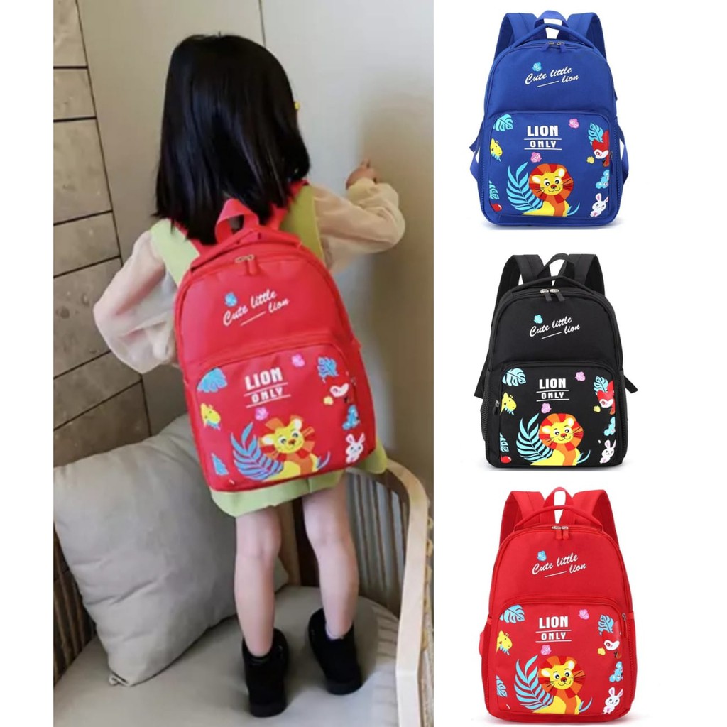 TAS RANSEL ANAK PEREMPUAN MOTIF  LIONS / TAS RANSEL ANAK / TAS RANSEL MURAH