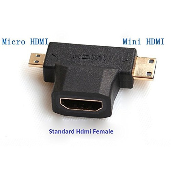 Jual Mini Hdmi Male Dan Micro Hdmi Male To Hdmi Female Konektor