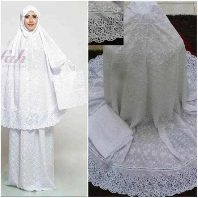 Mukena Katun jepang renda katun