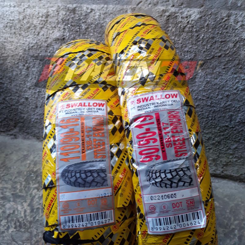 Ban Swallow SB117 19 16 KLX 150 Dtracker CRF Street Enduro Depan Belakang