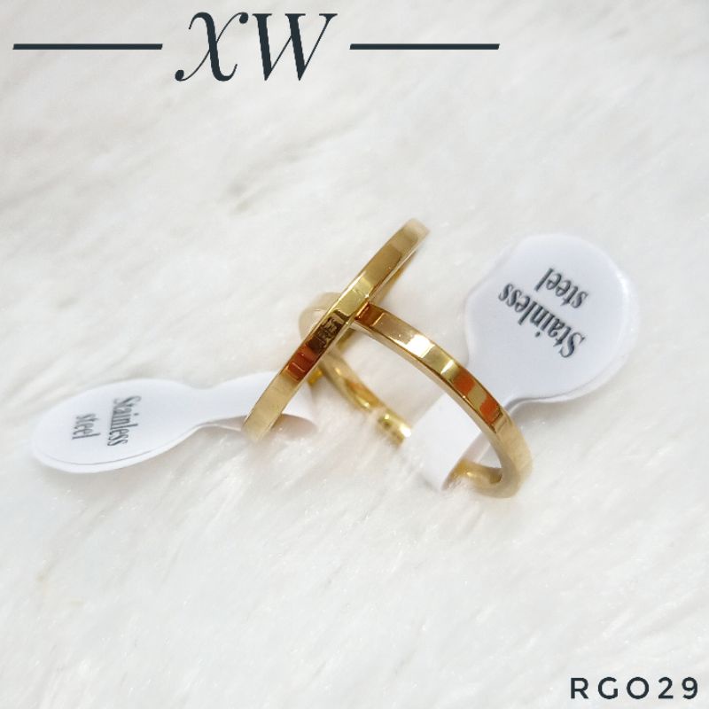 Cincin Titanium Gold RG029