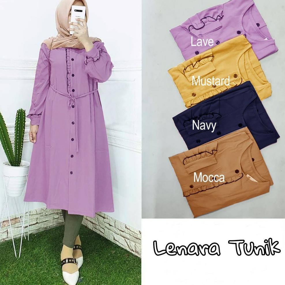 RDD.15Jl22y– LENARA TUNIK / TUNIK WANITA/KEKINIAN/L/XXL///TUNIK VIRAL/JUMBO