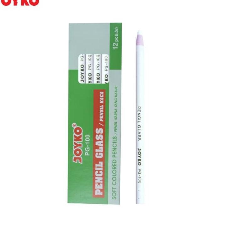 

Dijamin Ekonomis Pencil Glass Pensil Kaca Warna Putih Joyko PG-100 White 1 Box 12 Pcs