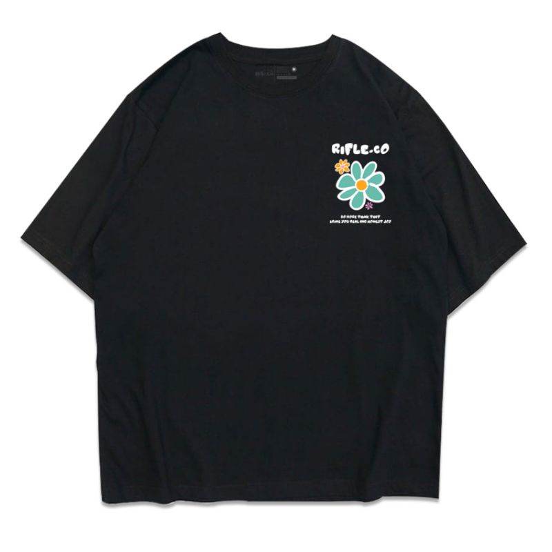 Rifle.co T-shirt White Flowers