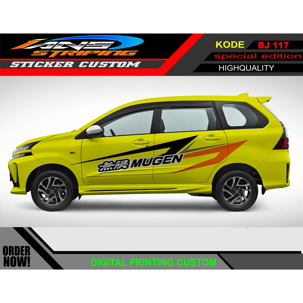 DECAL STICKER MOBIL AVANZA XENIA