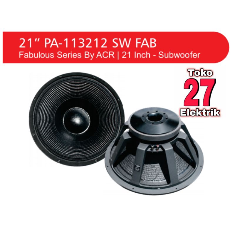 Speaker ACR Fabulous 21 inch PA 113212 SW