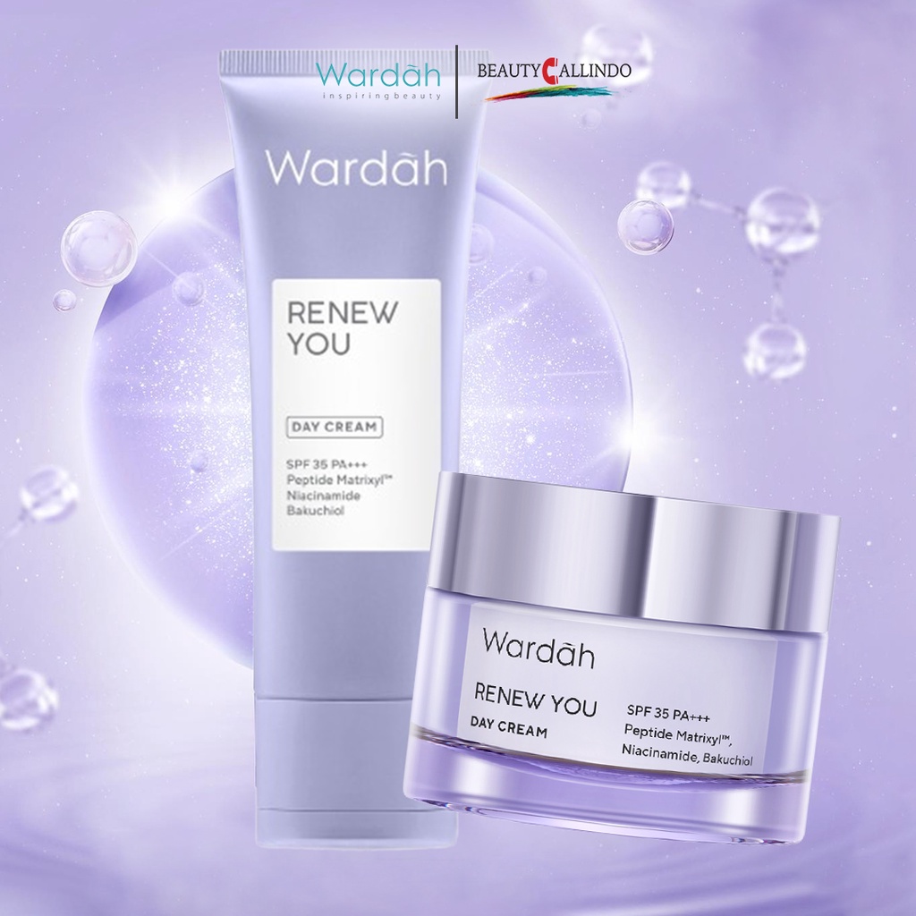 Wardah Renew You Anti Aging Day Cream spf 35 PA+++ 9ml 15ml 30ml| Wardah Krim Siang Anti Penuaan