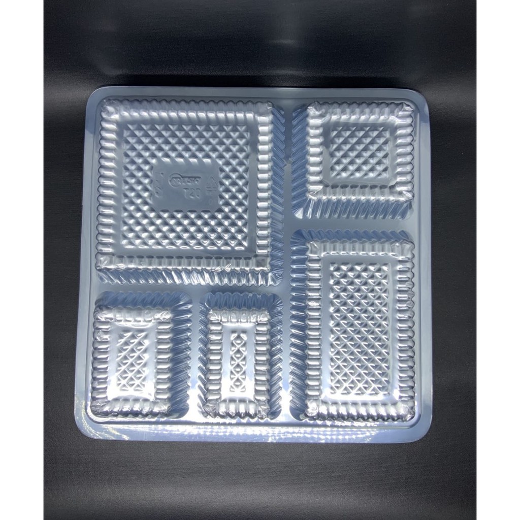 Plastik Mika Dus Box Nasi Kotak 20x20 25pcs